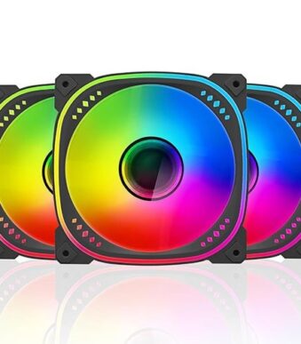 Ant Esports Spectraflow ARGB Black Cabinet Fan (Triple Pack)