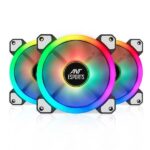 Ant Esports Superflow 120 KIT ARGB Case Fan Pack of 3 ARGB Fan with ARGB Control Box and RF Remote