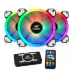 Ant Esports Superflow 120 KIT ARGB Case Fan Pack of 3 ARGB Fan with ARGB Control Box and RF Remote
