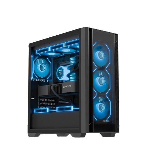 AdsStore Black Widow Powered by AMD Ryzen 5 & RTX 5060 Budget Gaming Prebuilt PC