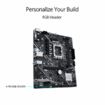 Asus Prime H610M-E D4 Intel Motherboard Supports Intel 12th, 13th & 14th Gen Processors - Image 2