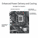 Asus Prime H610M-E D4 Intel Motherboard Supports Intel 12th, 13th & 14th Gen Processors