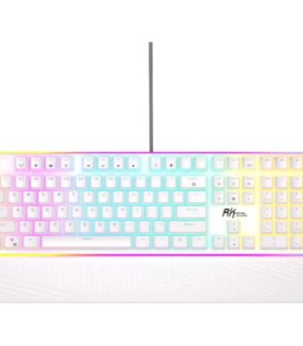 RK ROYAL KLUDGE RK918 Wired Mechanical Keyboard Blue Switch – White