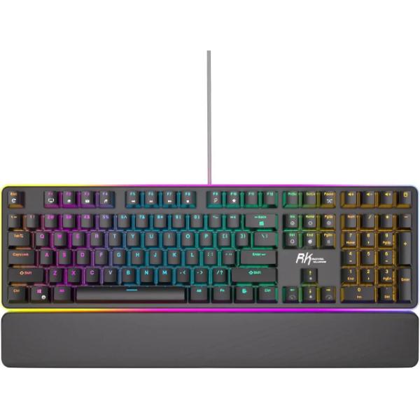 RK ROYAL KLUDGE RK918 Wired Mechanical Keyboard Brown Switch – Black