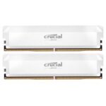 Crucial Pro Overclocking 32GB 2 x 16GB DDR5 6000 MT/s UDIMM Memory Kit White