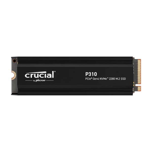 Crucial P310 2TB PCIe Gen4 NVMe 2280 M.2 with heatsink Internal Solid State Drive