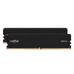 Crucial Pro 64GB Kit 2x32GB DDR5 5600MT/s Desktop Memory Black