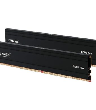 Crucial Pro 96GB (2x48GB) DDR5 5600Mhz UDIMM Desktop Memory (Black)