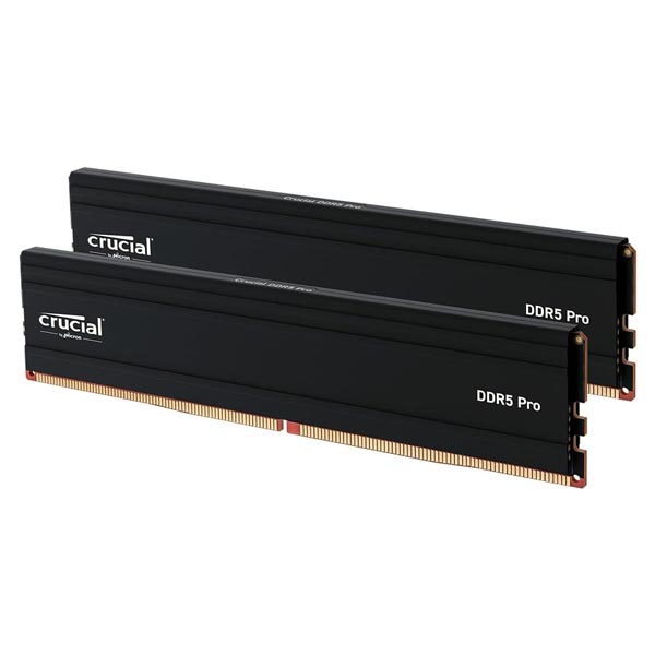 Crucial Pro 96GB (2x48GB) DDR5 5600Mhz UDIMM Desktop Memory (Black)