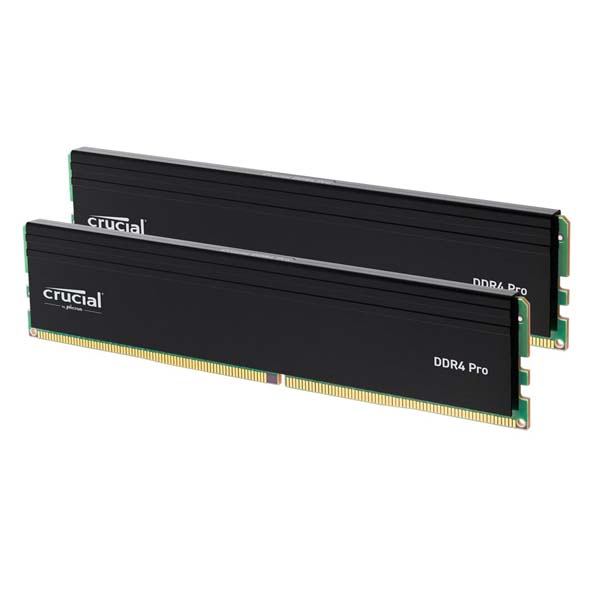 Crucial Pro RAM 32GB Kit (2x16GB) DDR4 3200MHz Desktop Memory