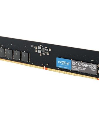 Crucial RAM 8GB DDR5 4800MHz CL40 Desktop Memory (Black)