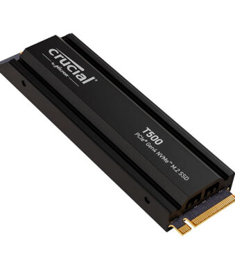 Crucial T500 1TB Gen4 NVMe M.2 Internal Gaming SSD with Heatsink