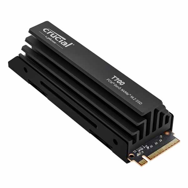 Crucial T700 2TB Gen5 NVMe M.2 SSD with Heatsink