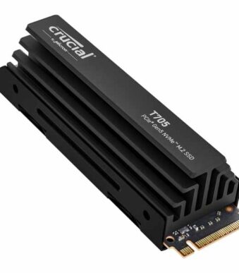 Crucial T705 1TB PCIe Gen5 NVMe M.2 SSD with Heatsink