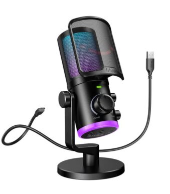 FIFINE Ampligame AM6 Gaming PC Microphone (Black)