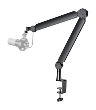 FIFINE BM66 Mic Boom Arm Microphone Stand with Cable Management Channel