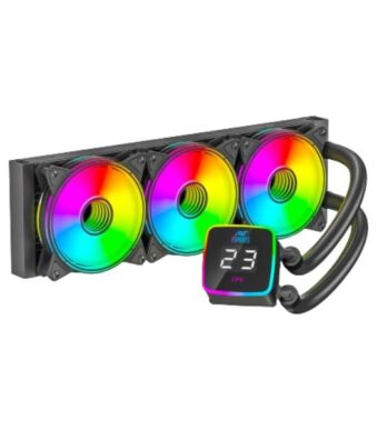 Ant Esports ICE-Flow 360 ARGB CPU Liquid Cooler – Black