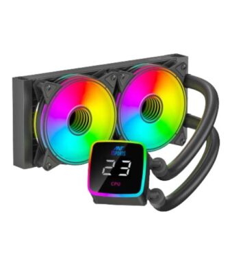 Ant Esports ICE-Flow 240 ARGB CPU Liquid Cooler – Black