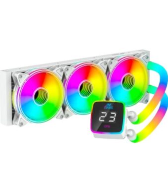 Ant Esports ICE-Glow 360 ARGB CPU Liquid Cooler – White