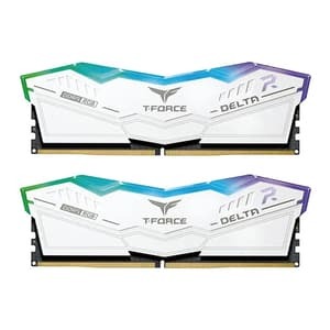 TEAMGROUP Delta RGB DDR5 64GB (32GBx2) 6400MHz CL40 RAM (White)