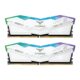 TEAMGROUP T-Force Delta RGB DDR5 32GB Kit (2x16GB) 7200MHz CL34 Desktop Memory Module Ram (White)