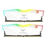 Teamgroup T-Force Delta RGB 16GB (8GBx2) DDR4 3200MHz Desktop Ram (White)
