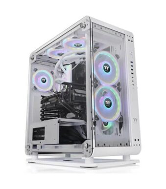 Thermaltake Core P6 TG Snow (ATX) Mid Tower Cabinet (White)