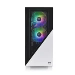 Thermaltake Divider 370 TG Snow ARGB (E-ATX) Mid Tower Cabinet (White) - Image 2
