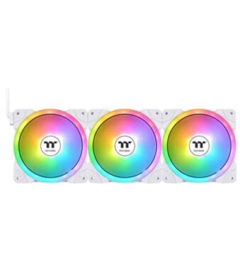 Thermaltake Swafan EX12 ARGB Sync White Cabinet Fan (Triple Pack)