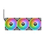 Thermaltake Swafan EX12 RGB 120mm Cabinet Fan With Controller – Black (Triple Pack)