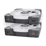 Thermaltake Swafan EX12 RGB 120mm Cabinet Fan With Controller – Black (Triple Pack) - Image 3