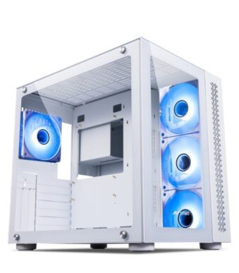 Ant Esports Crystal White RGB Gaming Cabinet