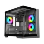 Ant Esports Crystal X4 ARGB Dual-Chamber Gaming Cabinet - Image 3
