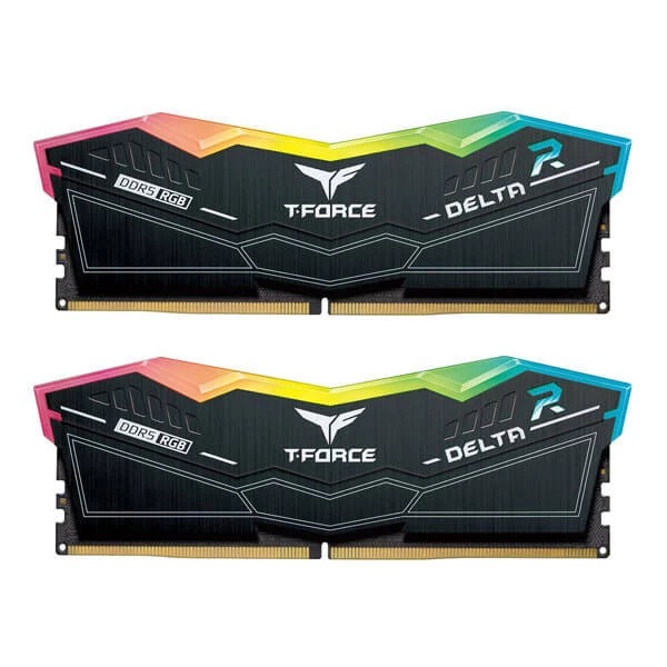 TeamGroup T-Force Delta RGB 32GB (16GBx2) DDR5 7200MHz Desktop RAM (Black)