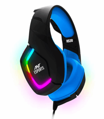 Ant Esports H530 Multi Platform Pro RGB Gaming Headset (Black-Blue)