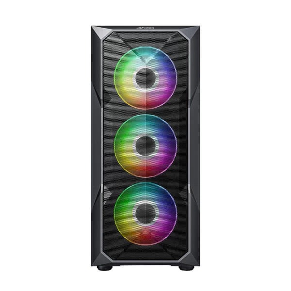 Ant Esports ICE-300 Mesh V2 ARGB (ATX) Cabinet (Black)