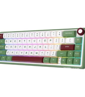 RK ROYAL KLUDGE R65 Green Sand Wired Gaming Keyboard Chartreuse Switch