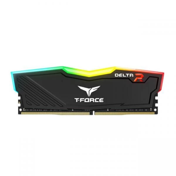 TeamGroup T-Force Delta RGB 16GB (16GBX1) DDR4 Ram 3200Mhz – Black