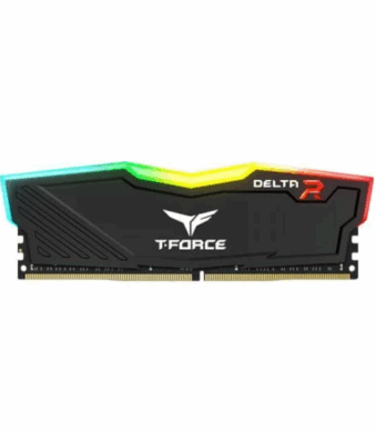 TeamGroup T-Force Delta RGB 8GB (8GBX1) DDR4 Ram 3600Mhz – Black