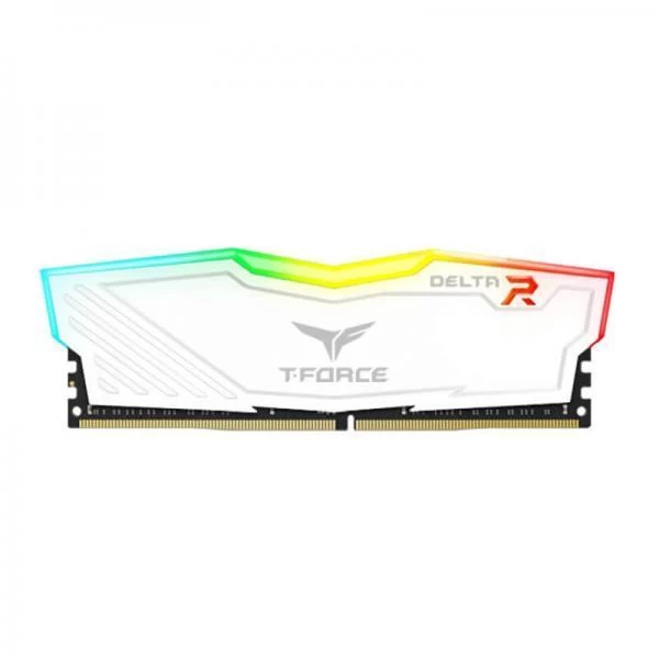 TeamGroup T-Force Delta RGB 16GB (16GBX1) DDR4 Ram 3200Mhz – White