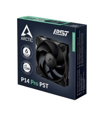 Arctic P14 Pro PST 140mm PWM Cabinet Fan (Black)