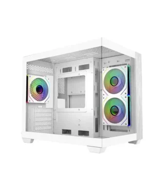 Cooler Master Elite 481 Wood Micro ATX Mid Tower Cabinet White (E481-WHNN-S00)
