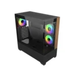 Cooler Master Elite 690 Wood Micro ATX Mid Tower Cabinet Black (E690-KHNN-S00) - Image 2