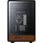 MONTECH Heritage PRO mATX Compact Leather Gaming Chassis with Signature Handle Design (Black) - Image 2