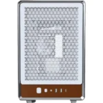 MONTECH Heritage PRO mATX Compact Leather Gaming Chassis with Signature Handle Design (White) - Image 2