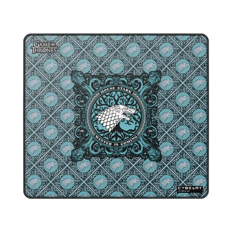 Cybeart | House Stark Gaming Mouse Pad (Large – 450x400x4mm) | Waterproof, Never Slip Base, Stitched Edges, Esports Grade