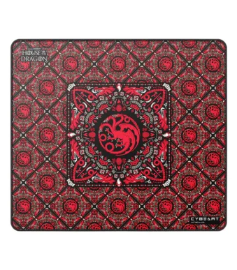 Cybeart | House Targaryen Gaming Mouse Pad (Large – 450x400x4mm) | Waterproof, Never Slip Base, Stitched Edges, Esports Grade