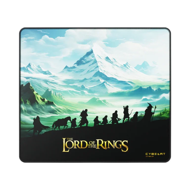 Cybeart | Lord of The Rings Gaming Mouse Pad (Large – 450x400x4mm) | Waterproof, Never Slip Base, Stitched Edges, Esports Grade