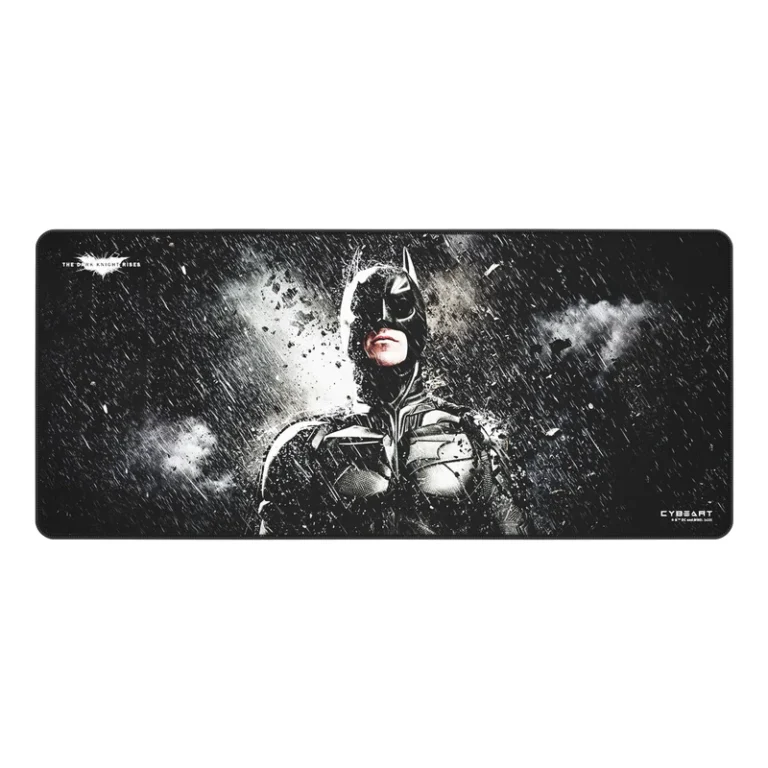 Cybeart | Batman – The Dark Knight Rises Gaming Desk Mat (XXL – 900x400x4mm) | Waterproof, Never Slip Base, Stitched Edges, Esports Grade