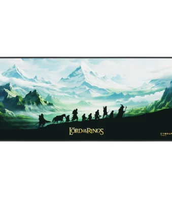 Cybeart | Lord of The Rings Gaming Desk Mat (XXL – 900x400x4mm) | Waterproof, Never Slip Base, Stitched Edges, Esports Grade